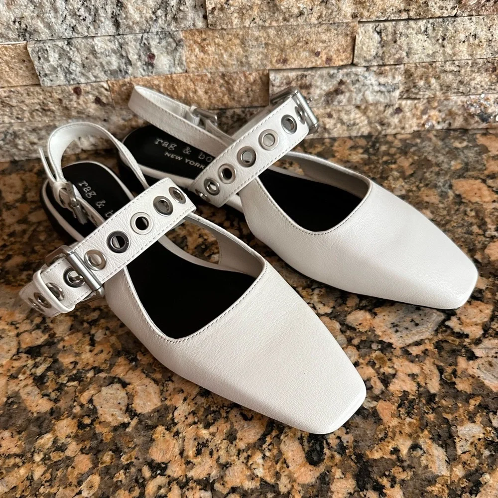 Rag & Bone Moto Astra Slingback Flats - Picture 4 of 11